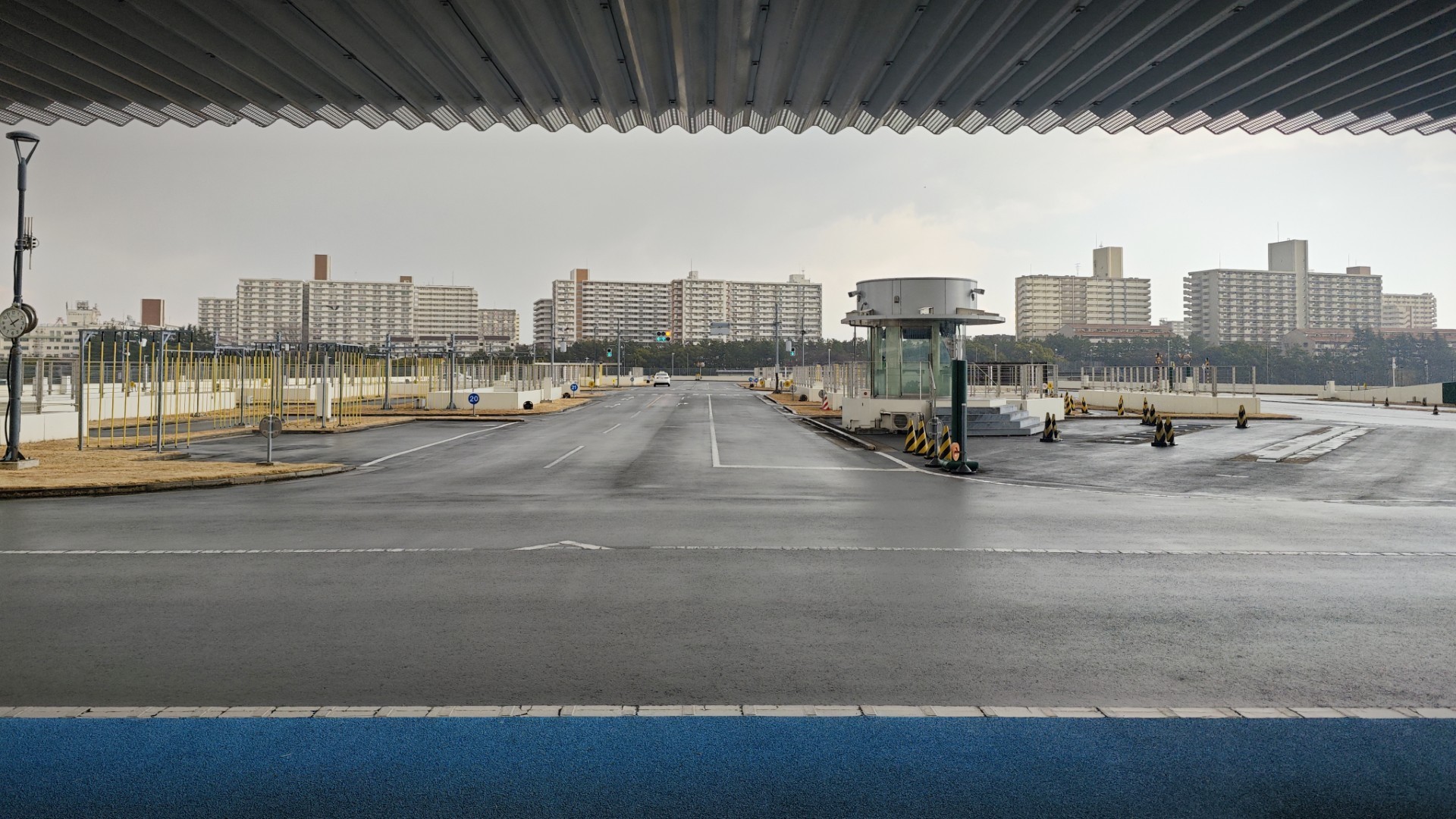 鲛洲免许中心 技能考试的时候下雨了