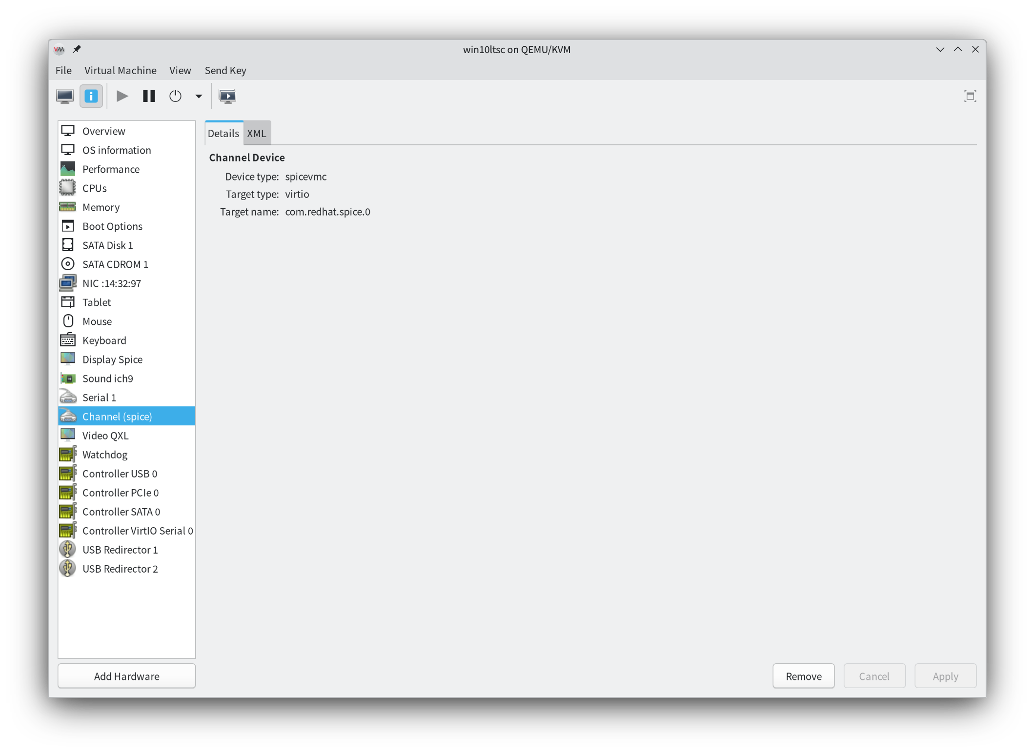 virt-manager 添加硬件
