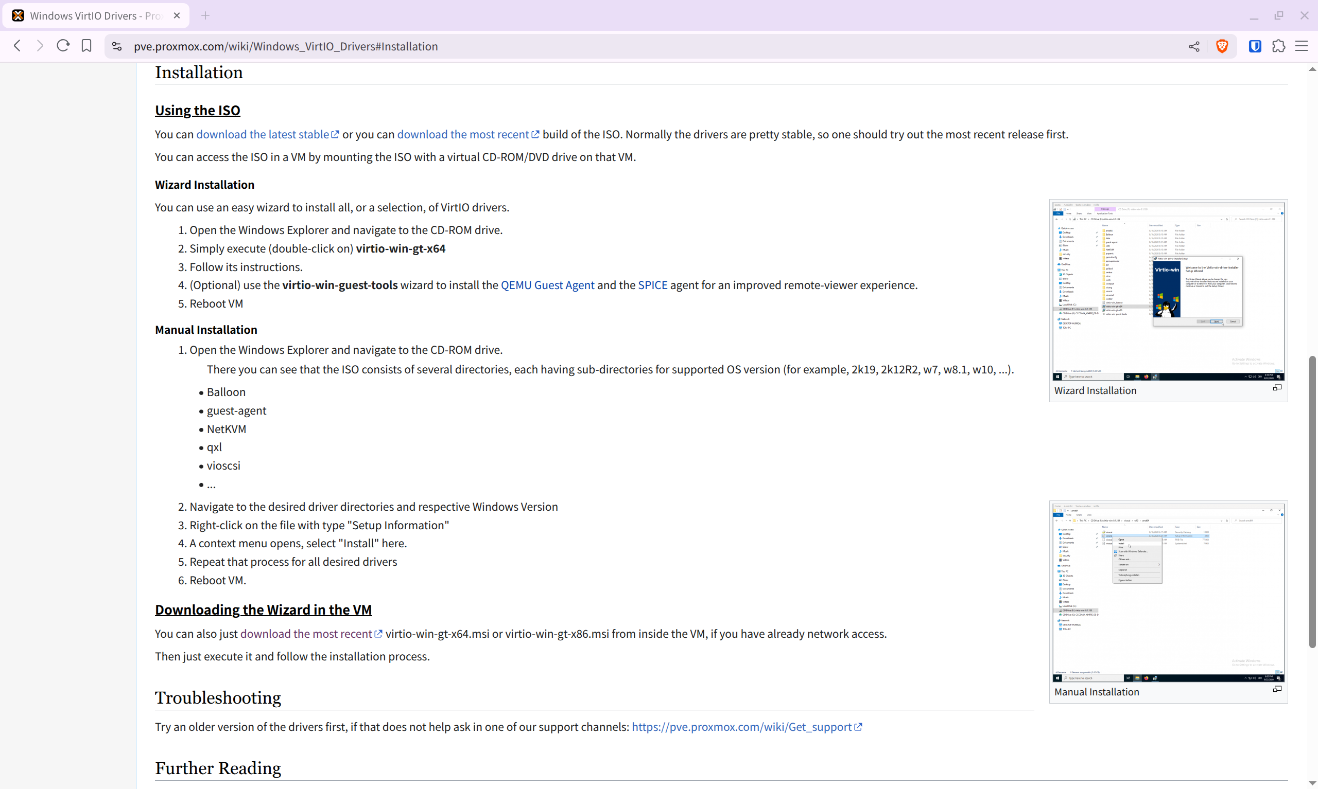 Proxmox VE Windows VirtIO Drivers